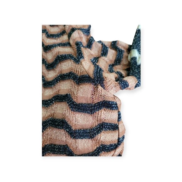 M Missoni Multicolor Lurex Knit Top Size M/L Glam Fashion - Picture 9 of 14